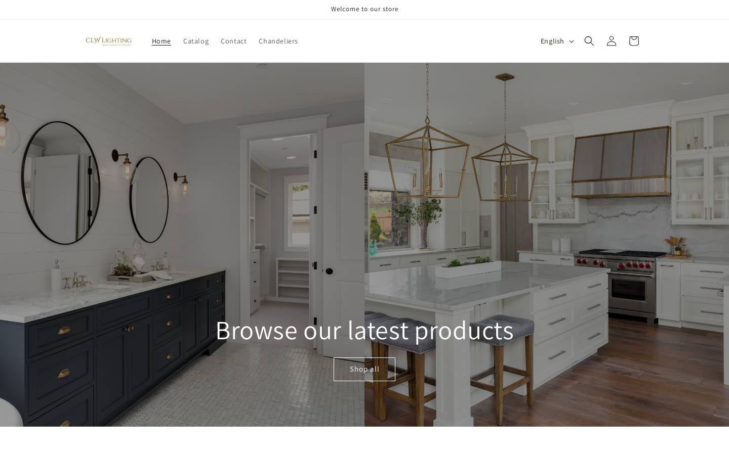 clw.lighting homepage screenshot