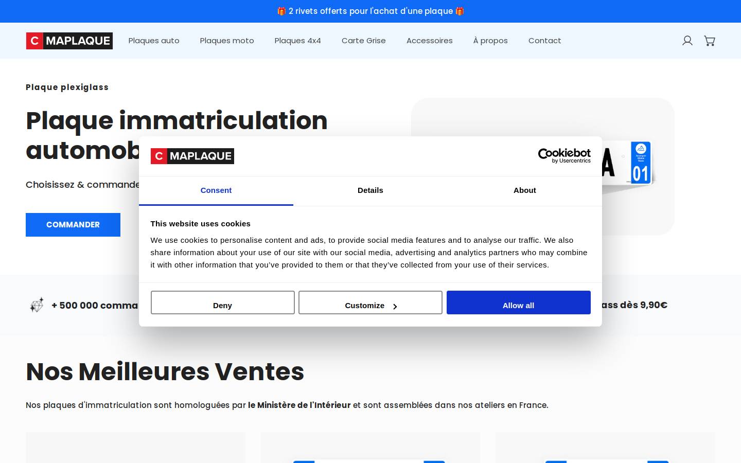 Cmaplaque homepage screenshot