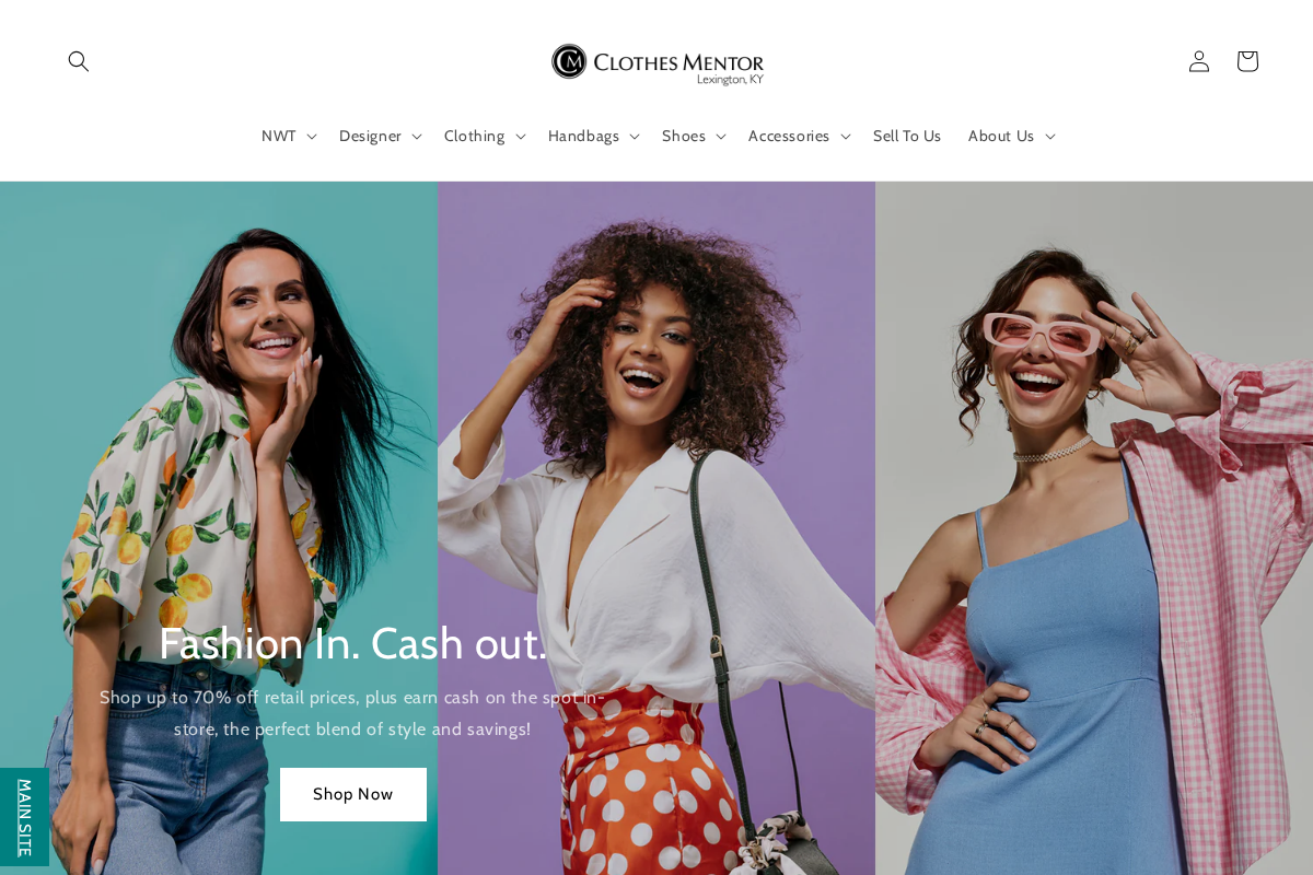 Clothes Mentor Lexington #120 homepage screenshot