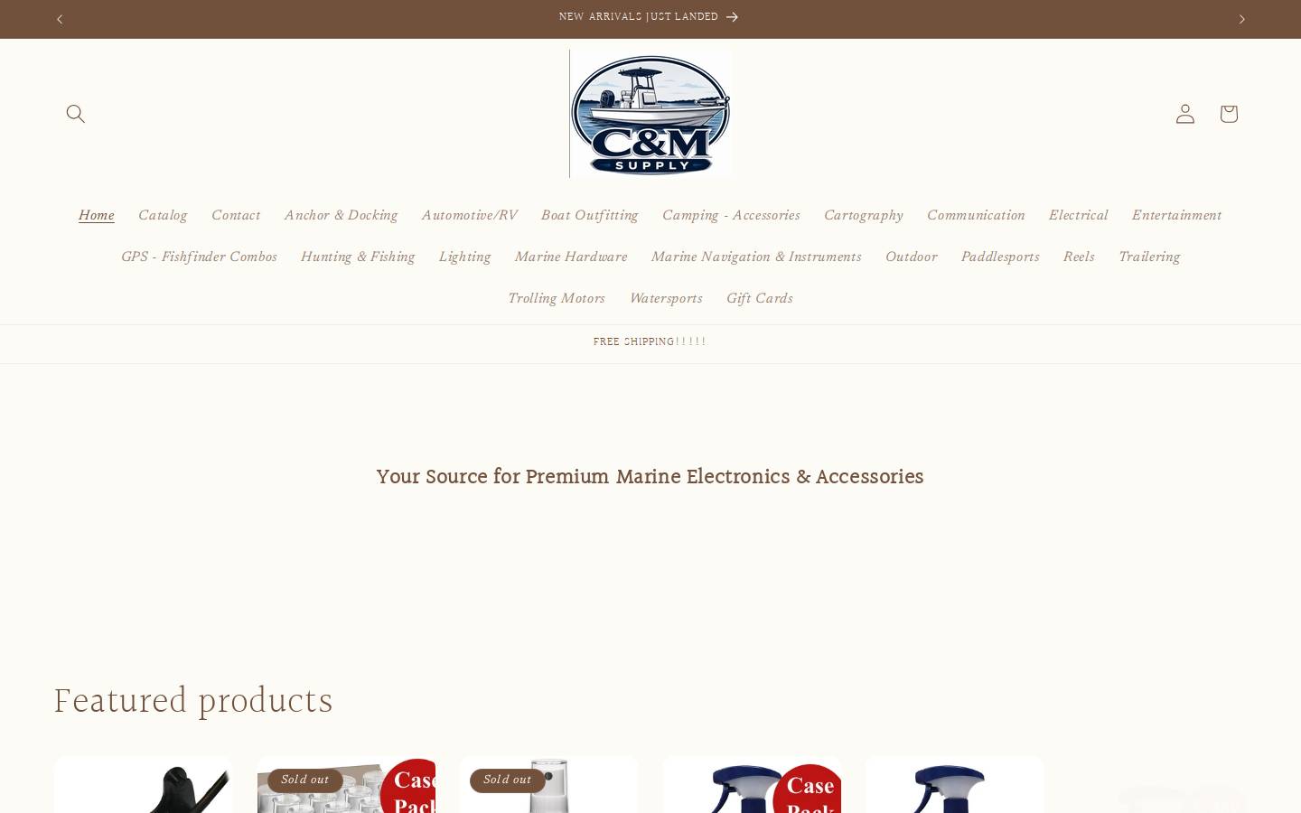 cmsupplyonline.com homepage screenshot