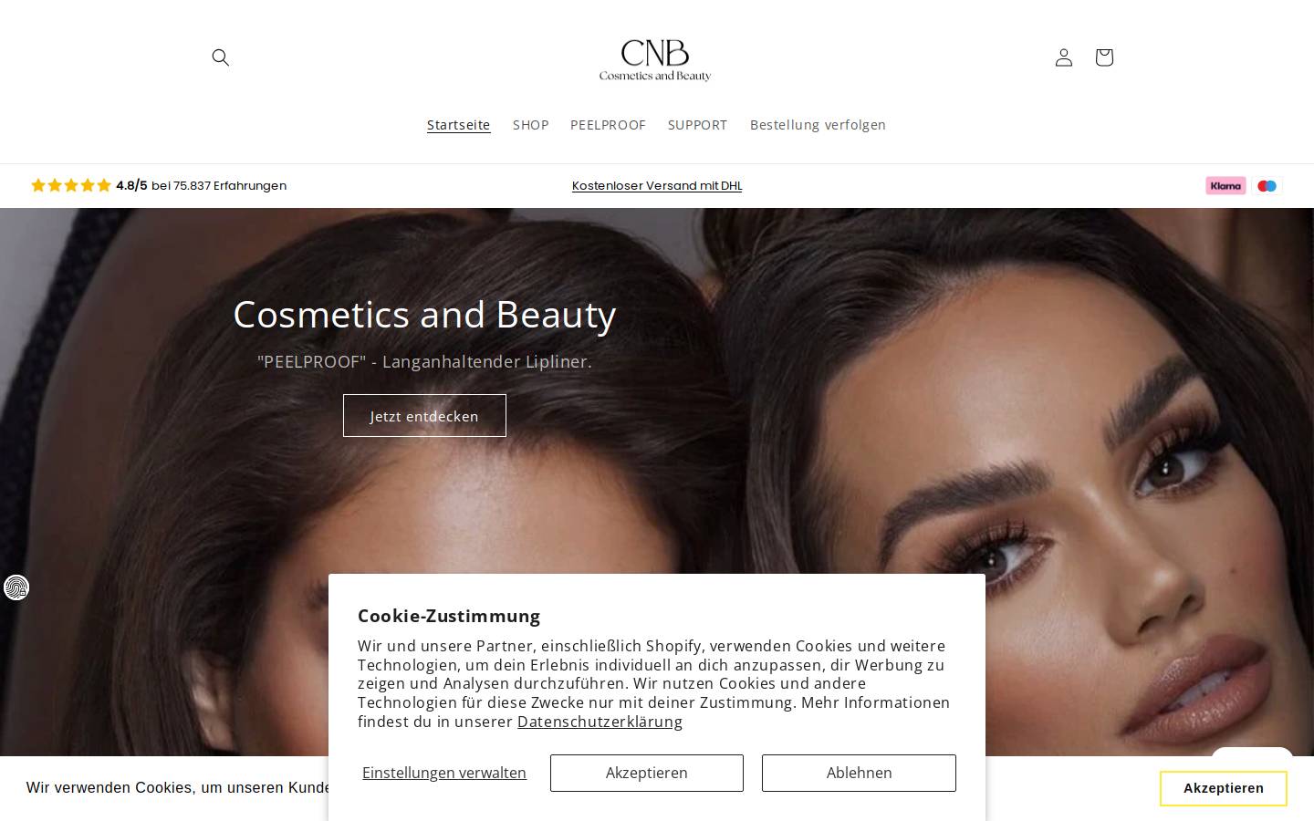 cnb-shop.com homepage screenshot
