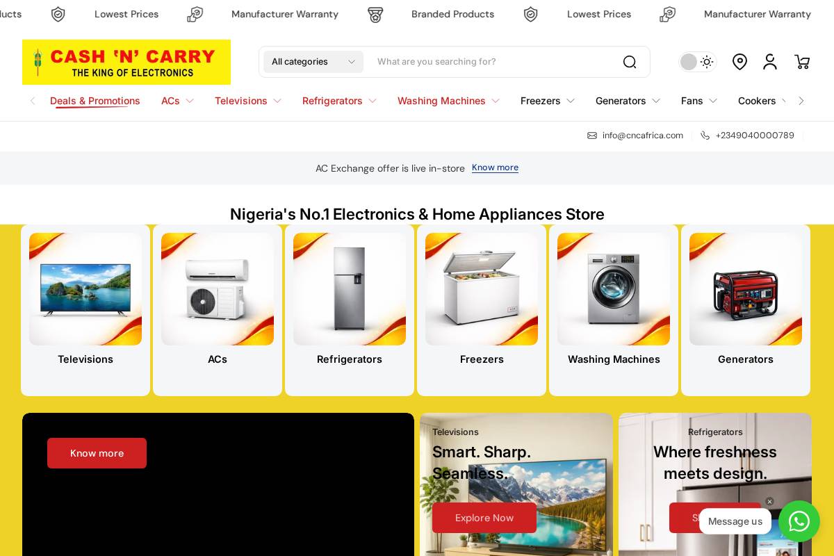 cncafrica.com homepage screenshot