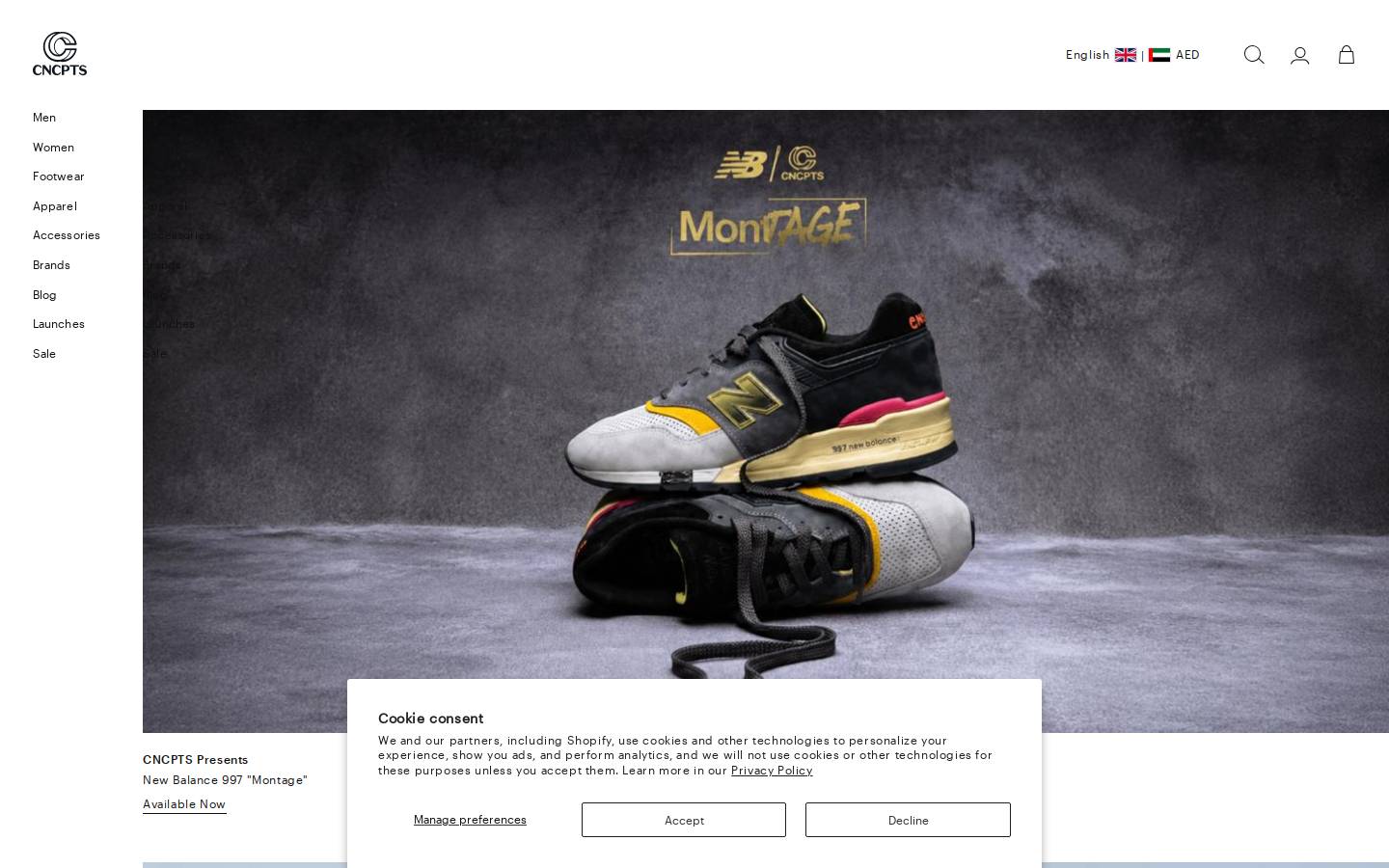 Concepts homepage screenshot