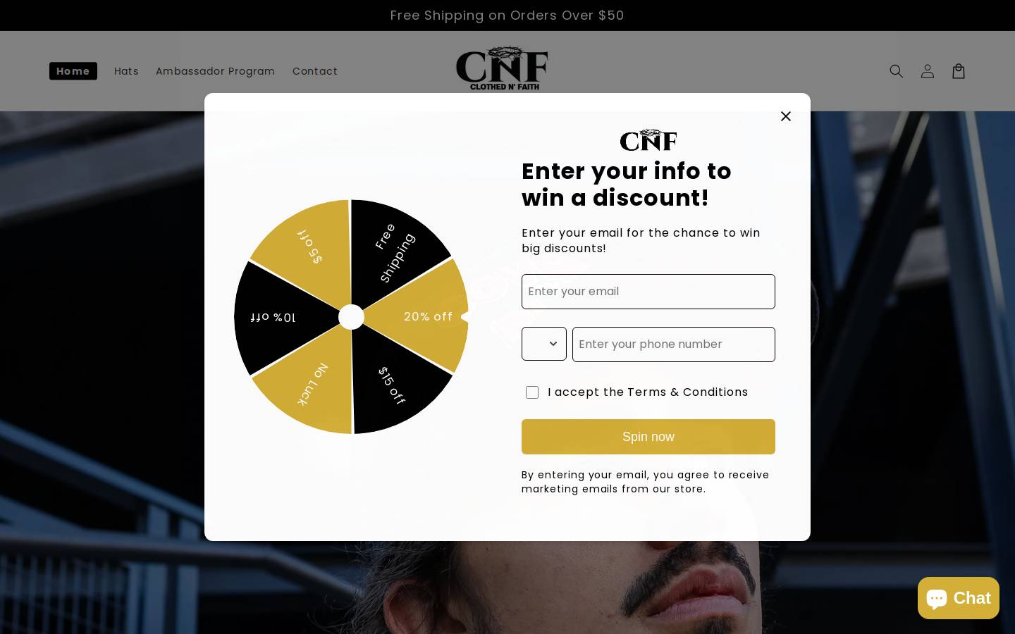 cnfapparel.com homepage screenshot
