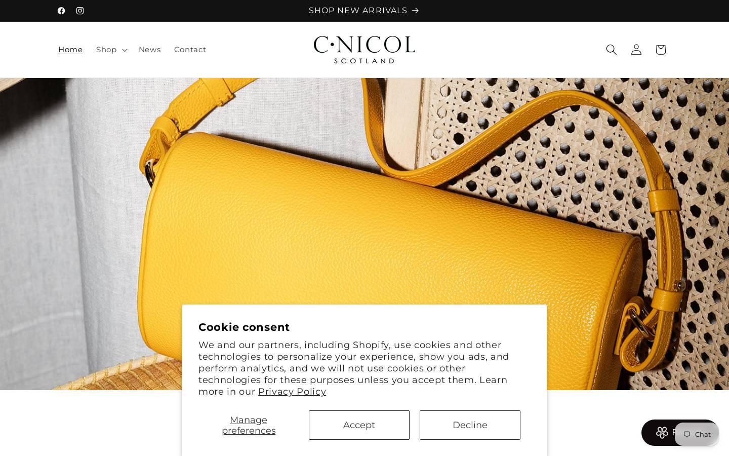 cnicol.com homepage screenshot