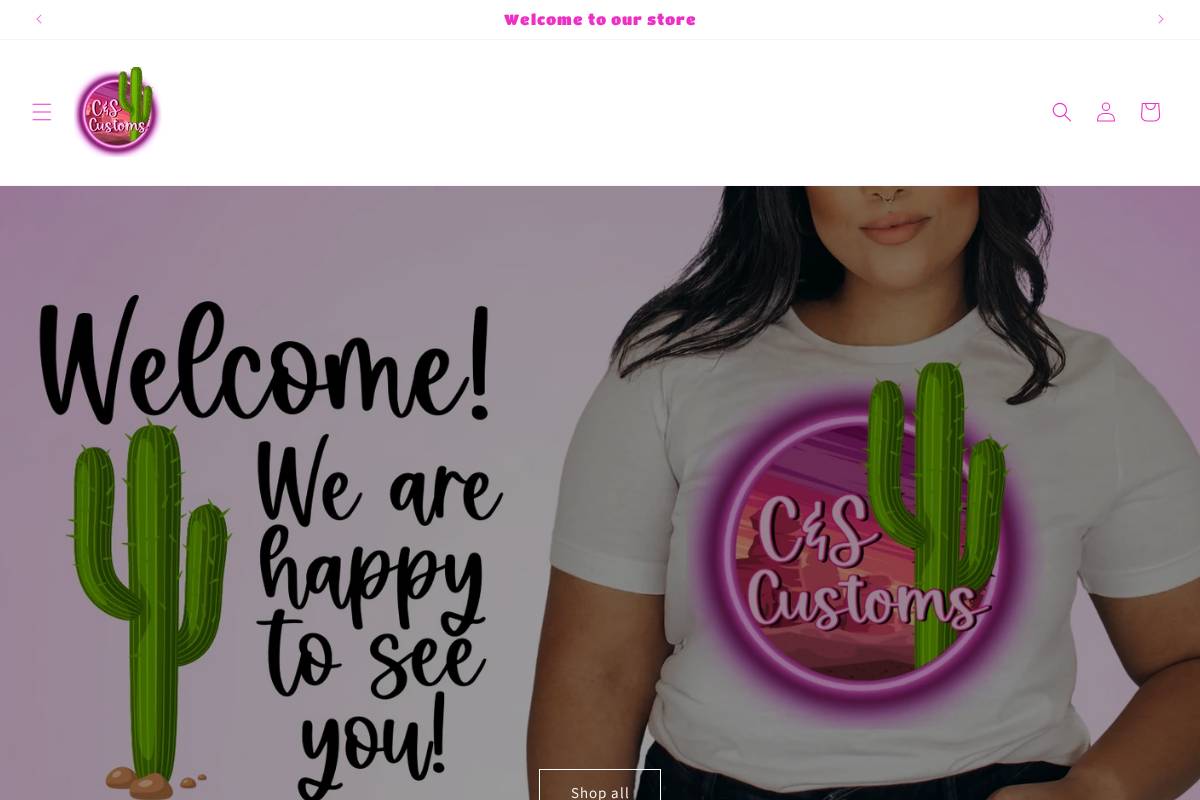 cnscustoms.org homepage screenshot