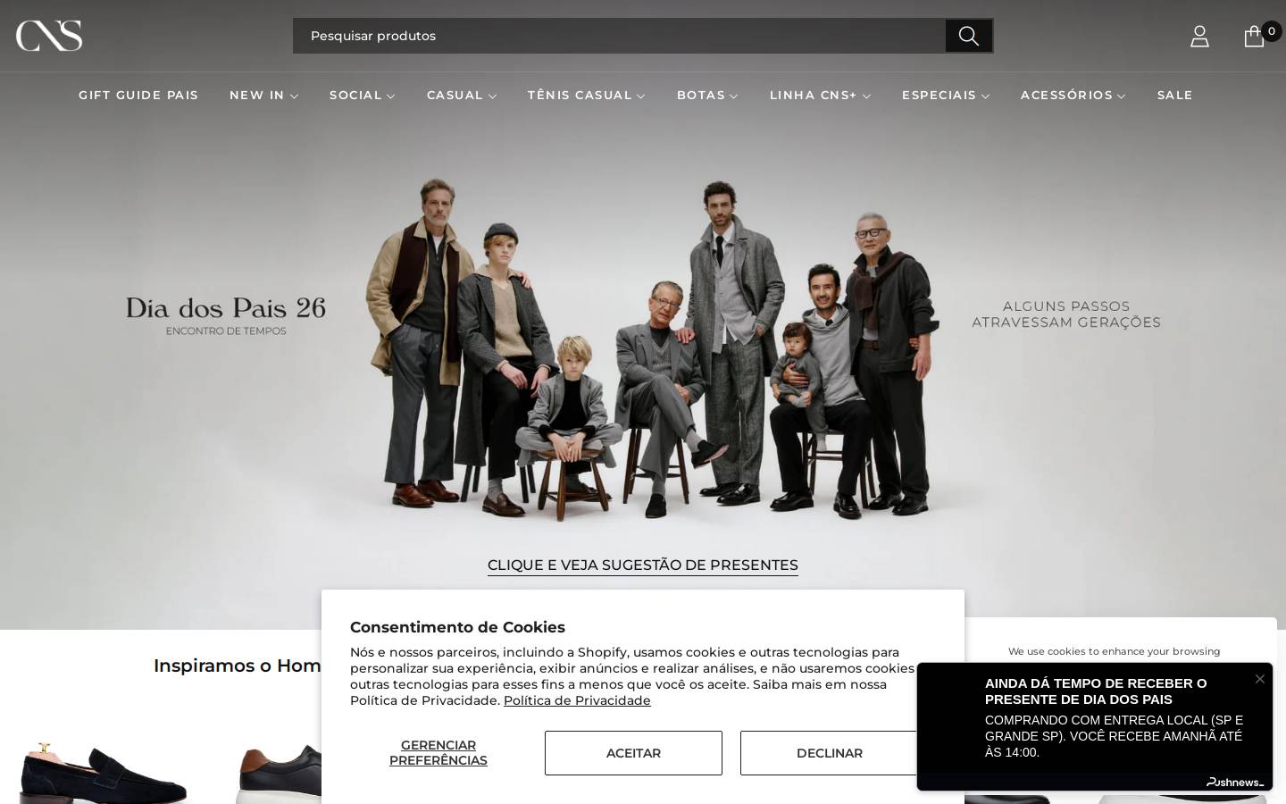 cnsonline.com.br homepage screenshot