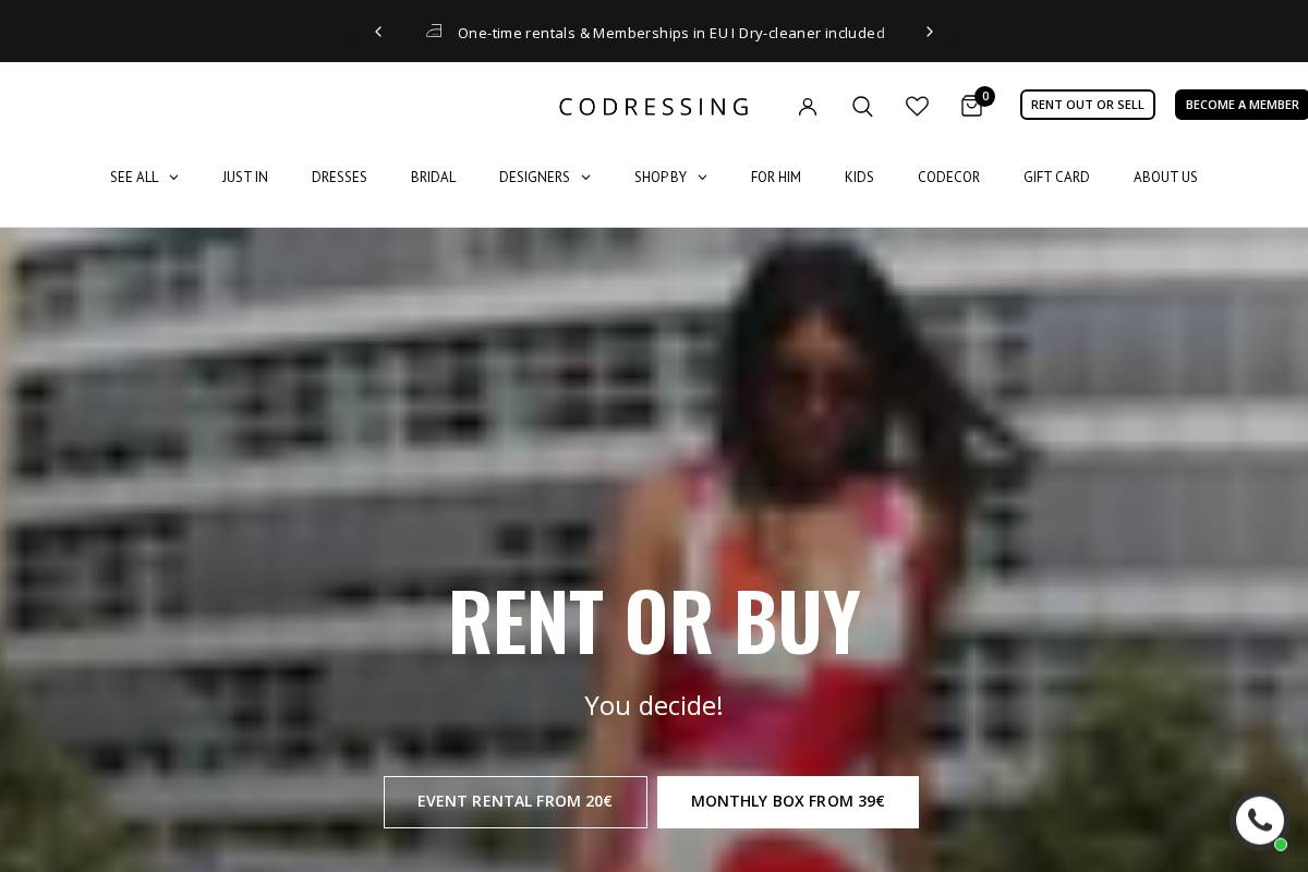 co-dressing.com homepage screenshot