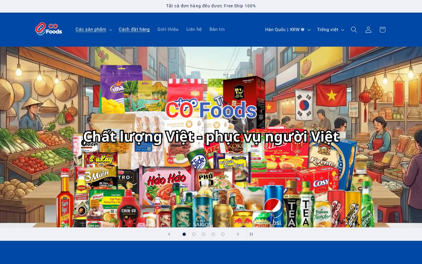 co-foods.com homepage screenshot