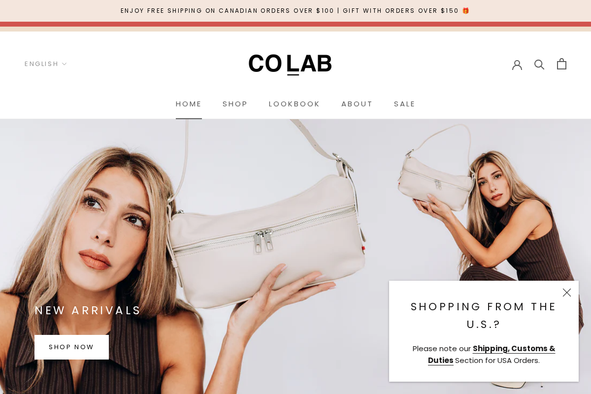 Co-Lab homepage screenshot