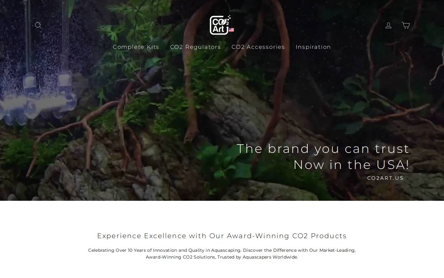 Co2art homepage screenshot