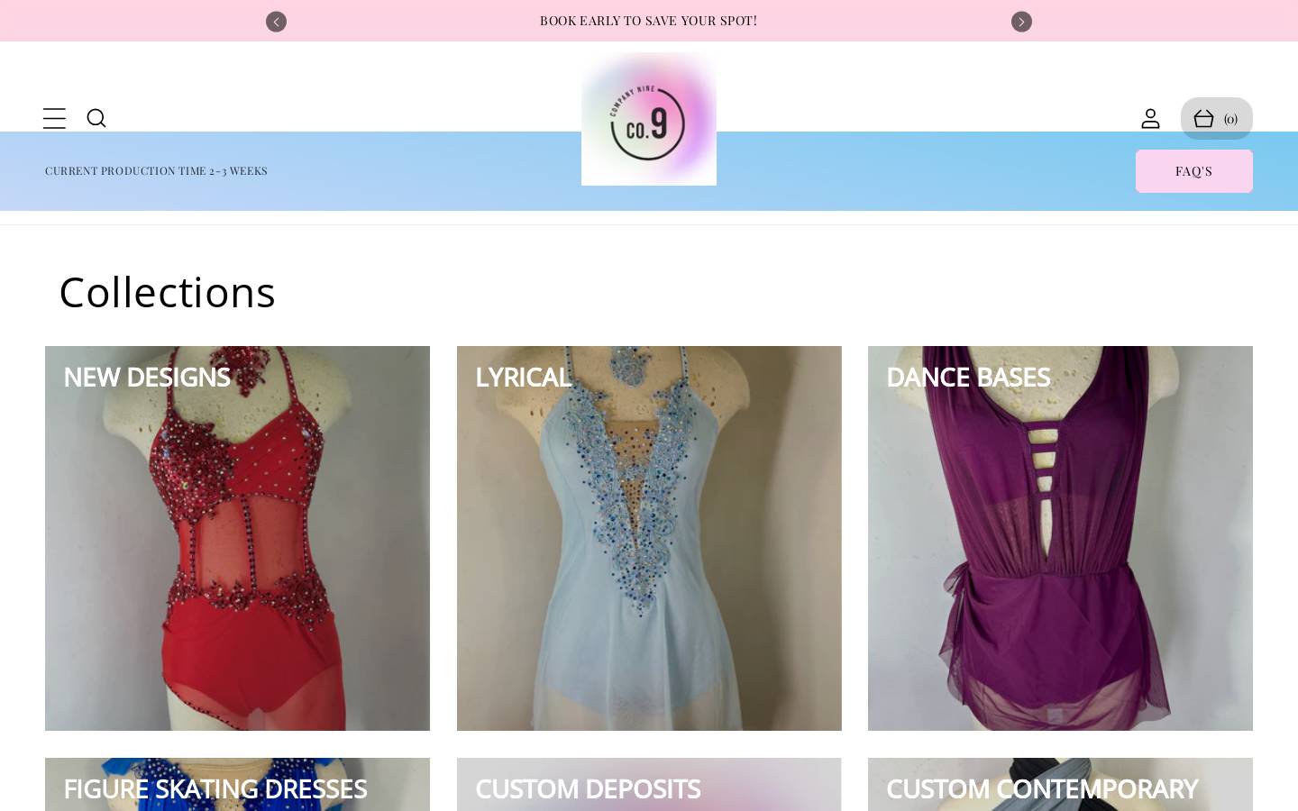 co9dancecostumes.com homepage screenshot