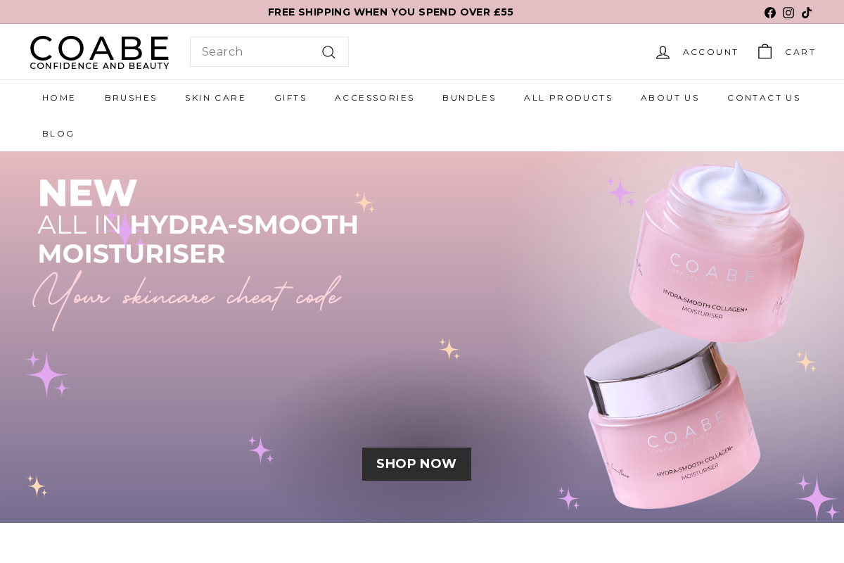 COABE - Confidence And Beauty homepage screenshot