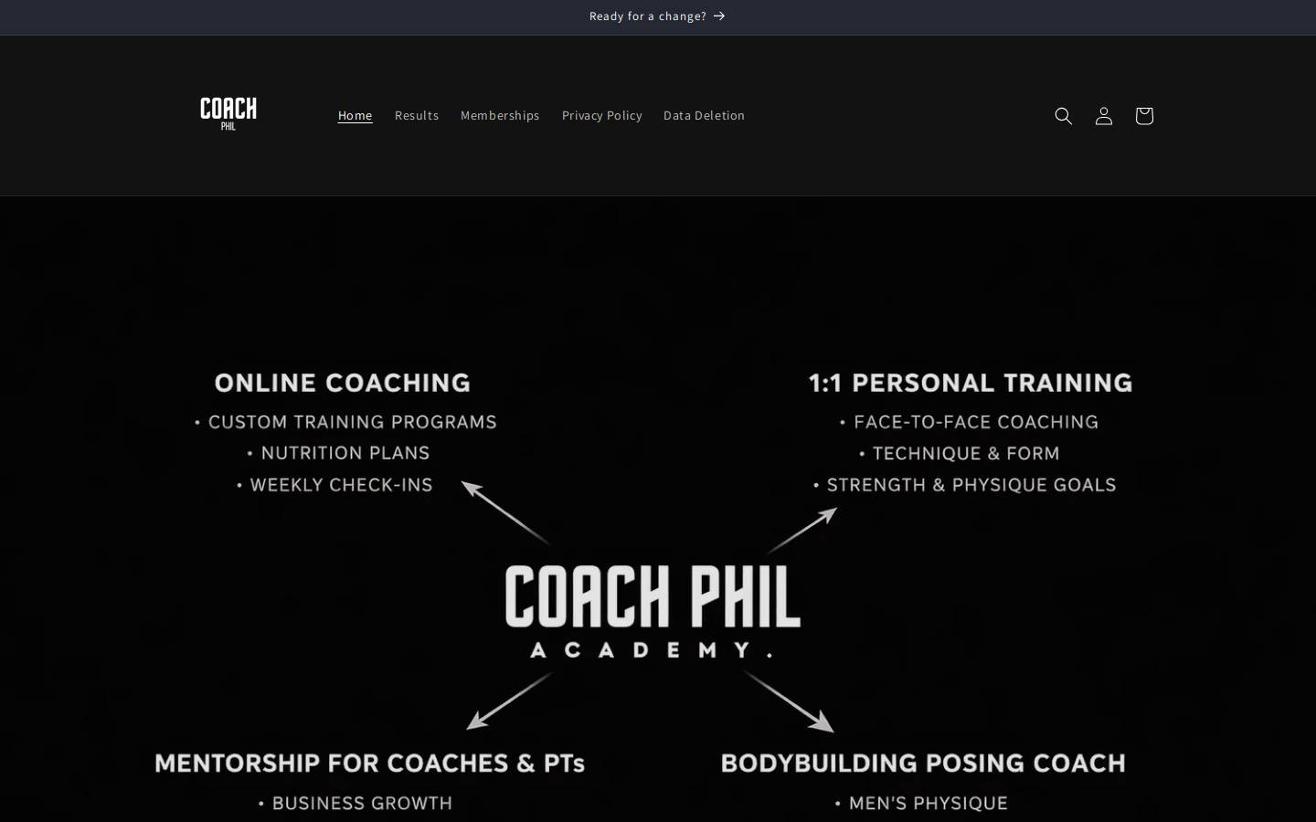 coachphil.com.au homepage screenshot