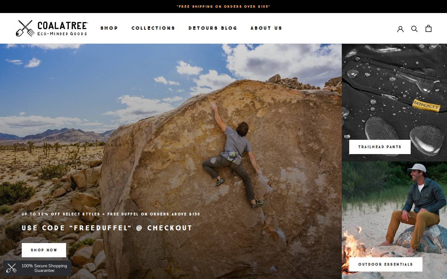 Coalatree homepage screenshot