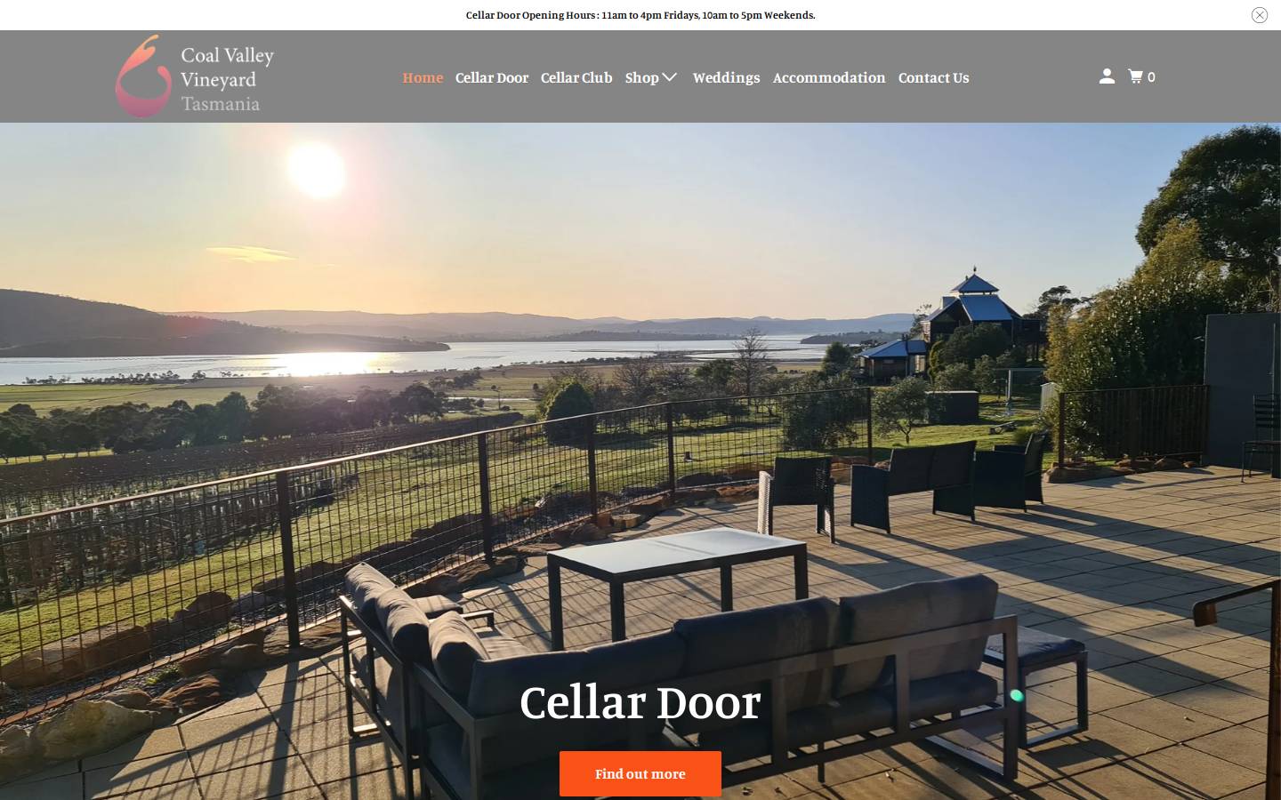 coalvalleyvineyard.com.au homepage screenshot
