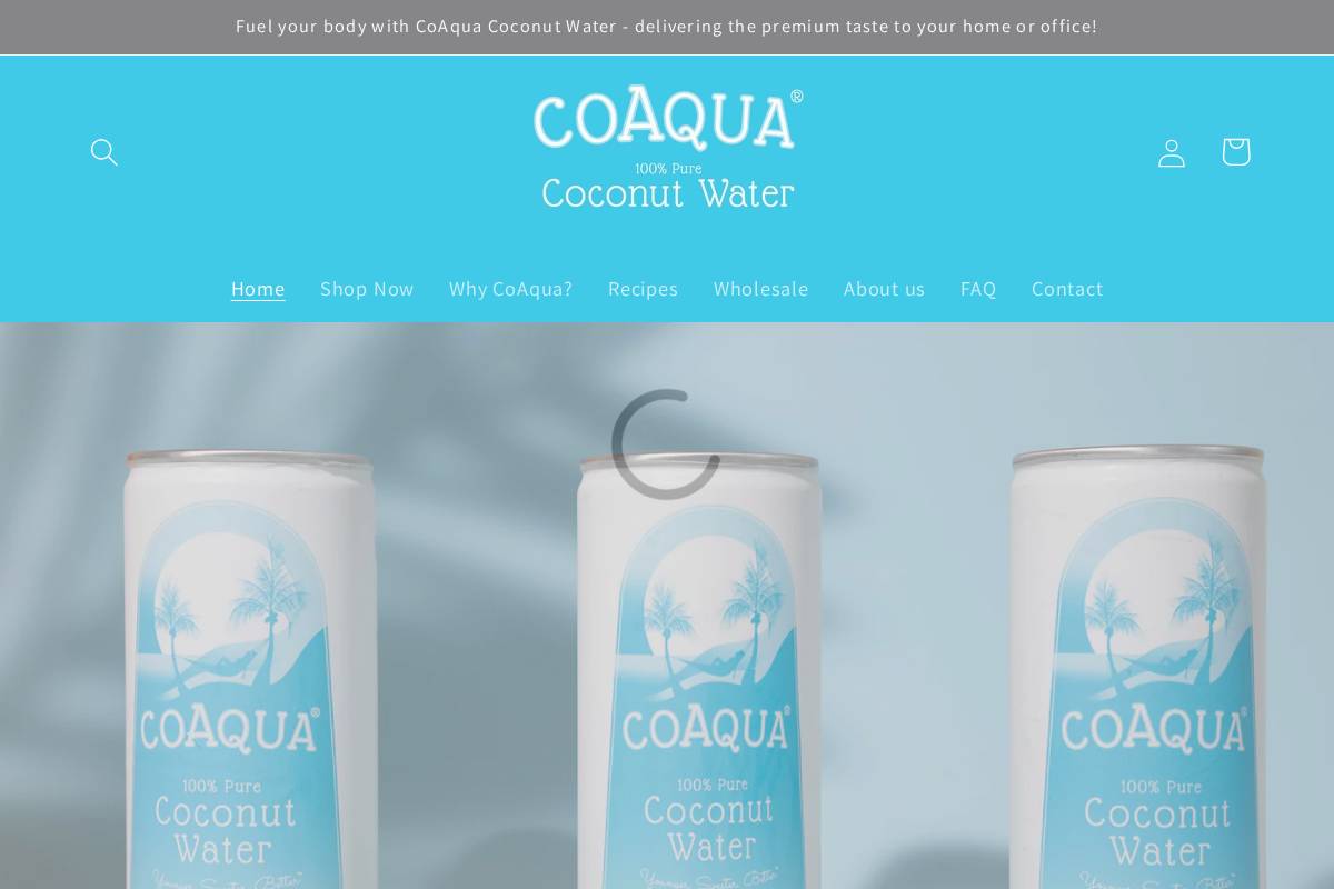 coaqua.co.nz homepage screenshot