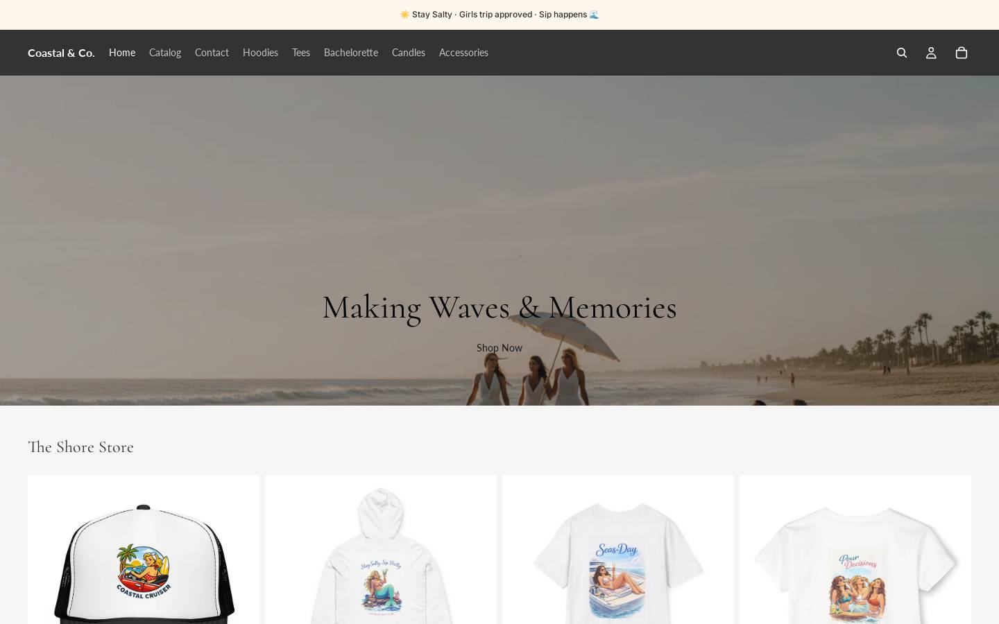 coastalco.store homepage screenshot