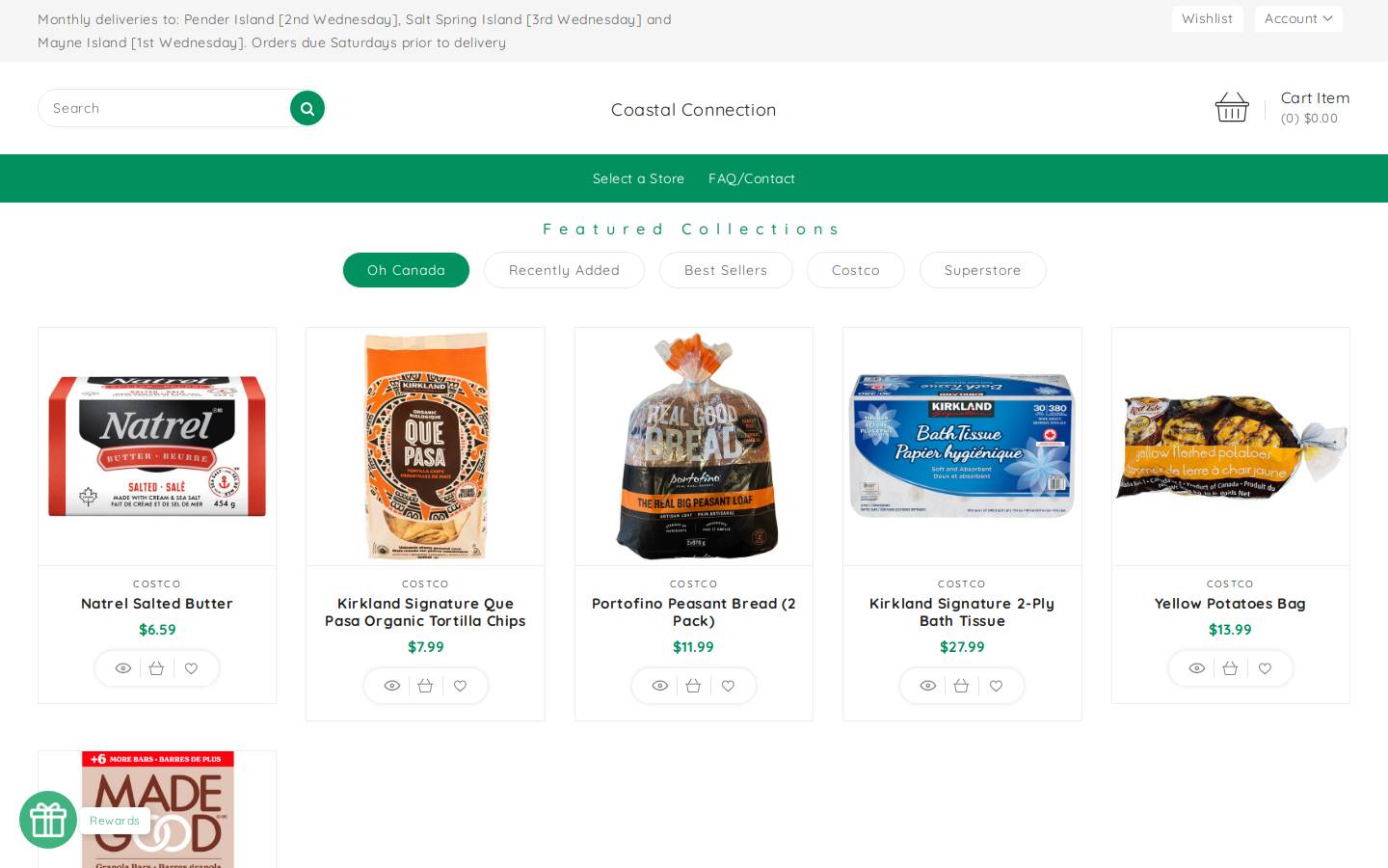 coastalconnection.ca homepage screenshot