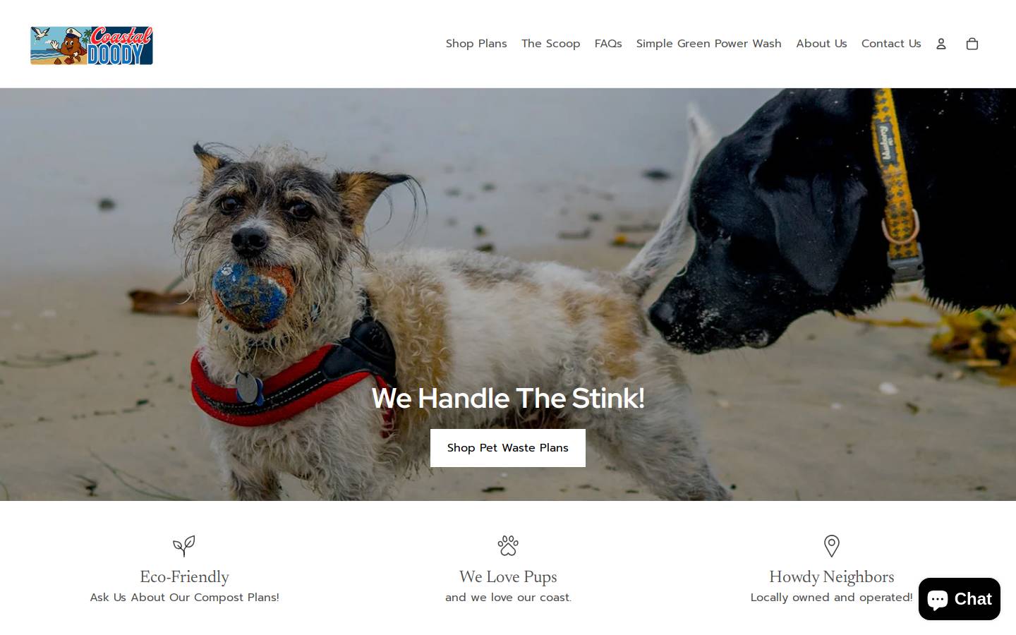 coastaldoody.com homepage screenshot