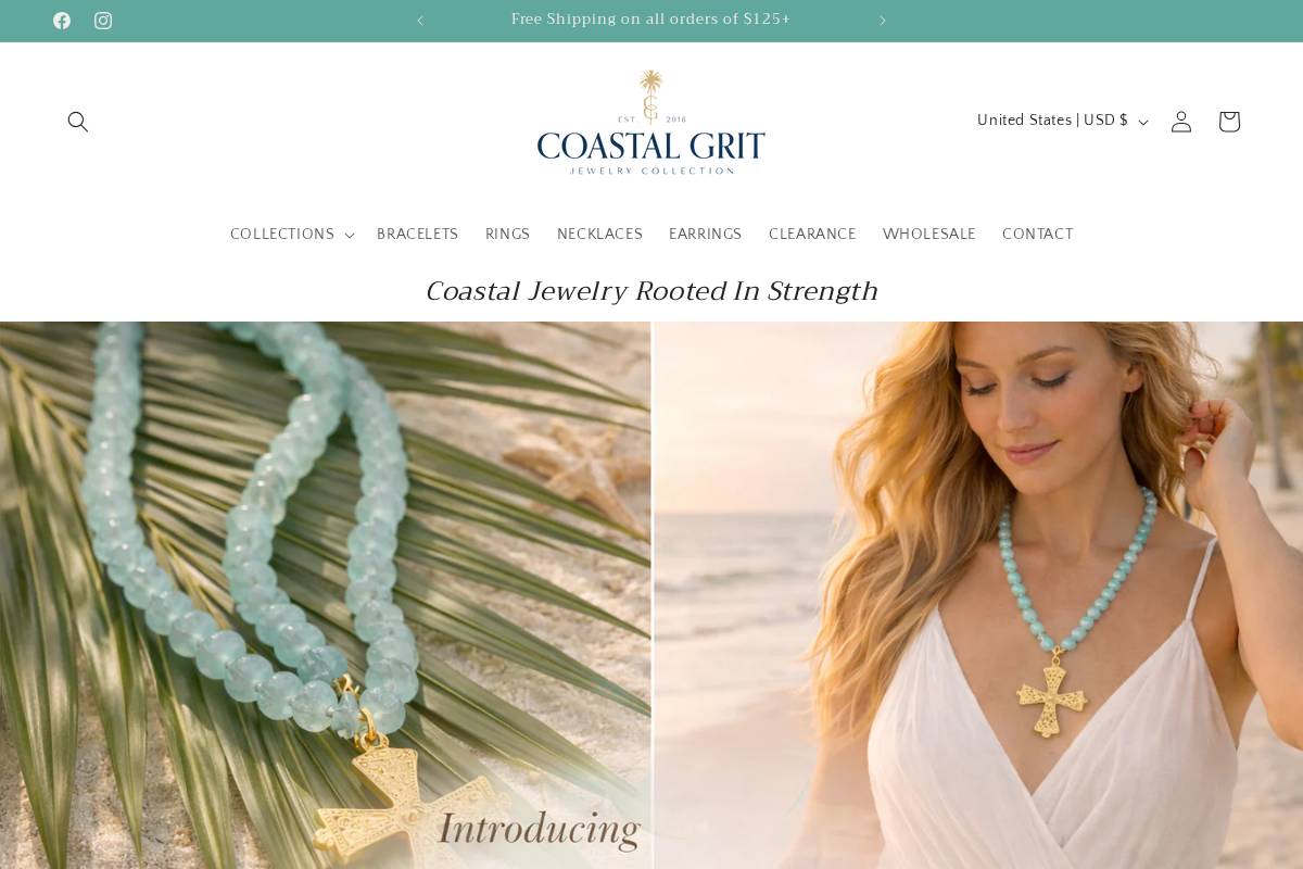 coastalgrit.com homepage screenshot