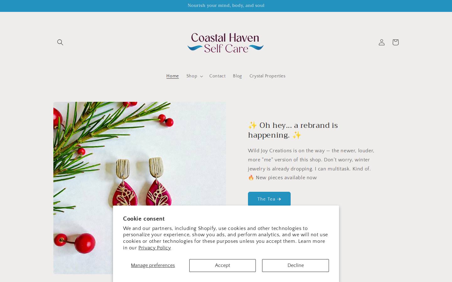coastalhavensc.com homepage screenshot