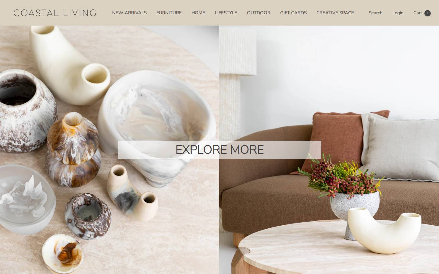 coastalliving.com.au homepage screenshot