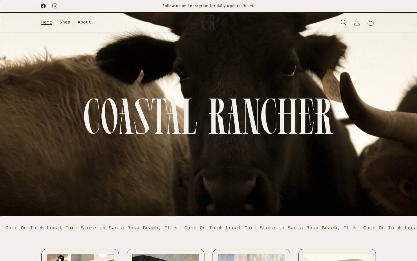 coastalrancher.co homepage screenshot