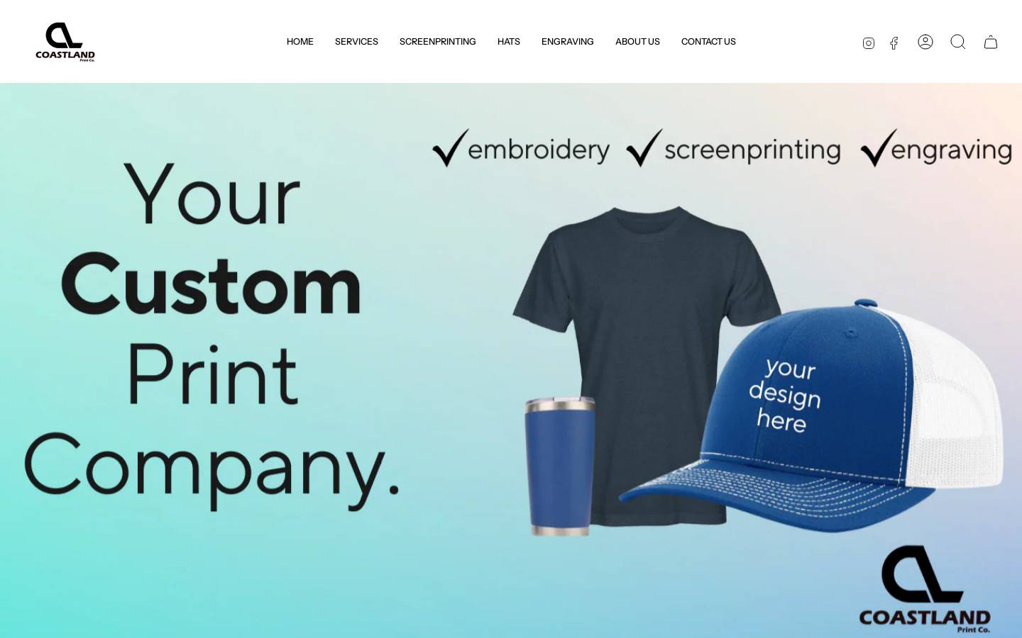 coastlandprintco.com homepage screenshot
