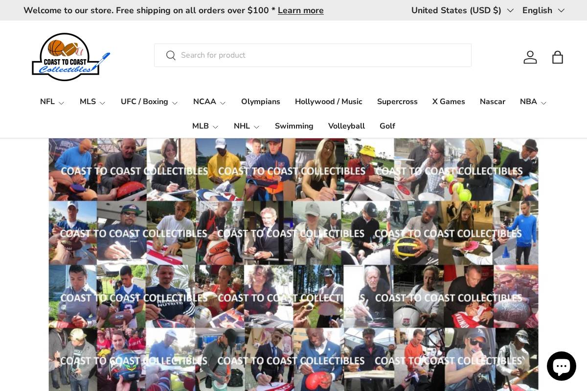 coasttocoastcollectibles.com homepage screenshot