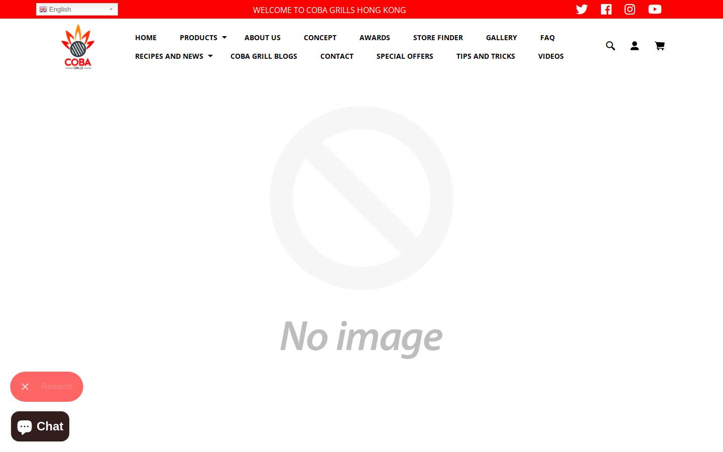 coba-grills.hk homepage screenshot