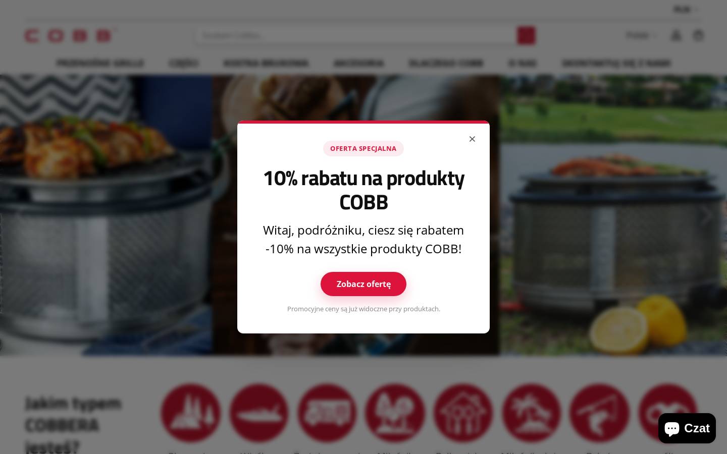 cobbgrill.pl homepage screenshot