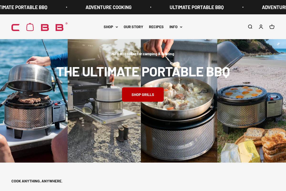 cobbgrillnz.co.nz homepage screenshot