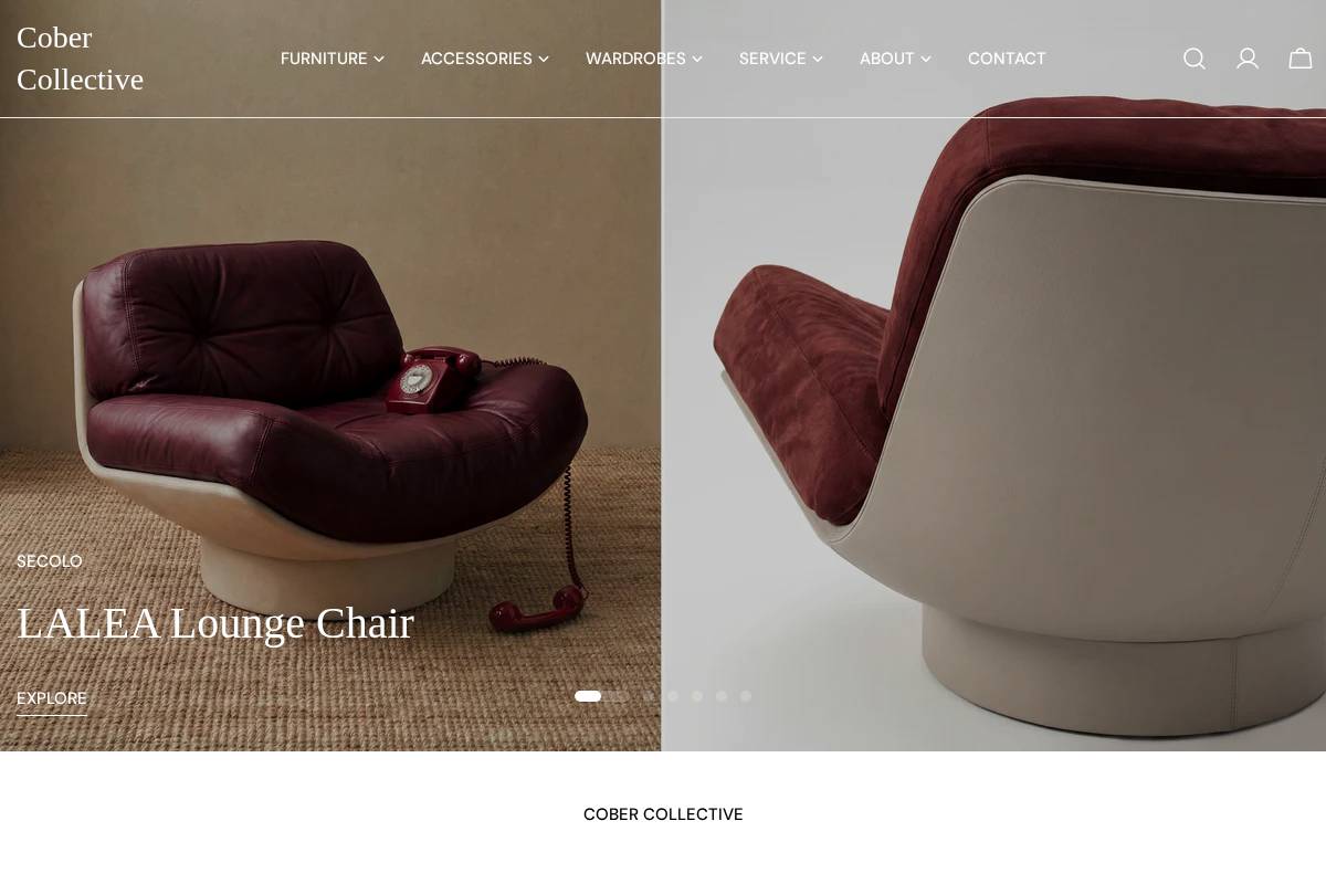 cobercollective.com homepage screenshot