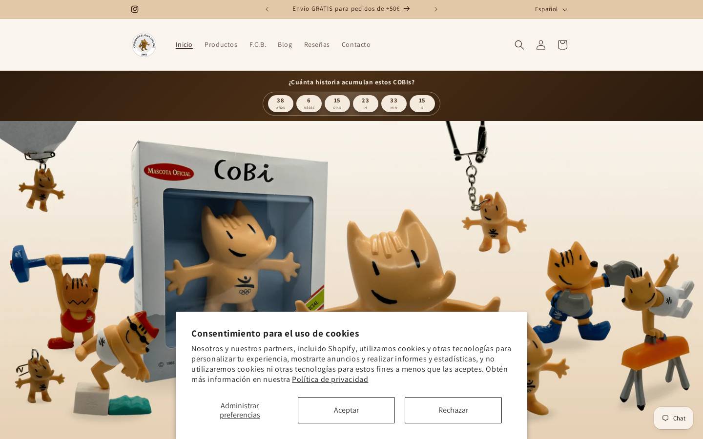 cobibarcelona.online homepage screenshot