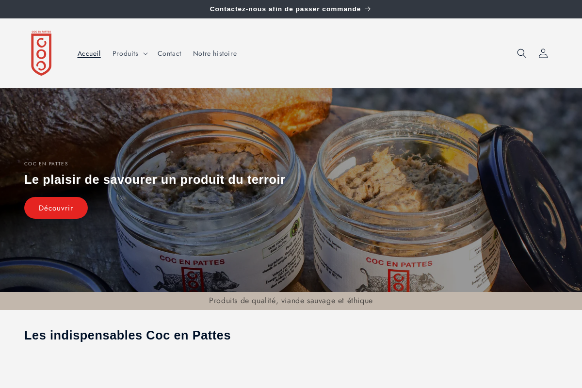 coc-en-pattes.com homepage screenshot