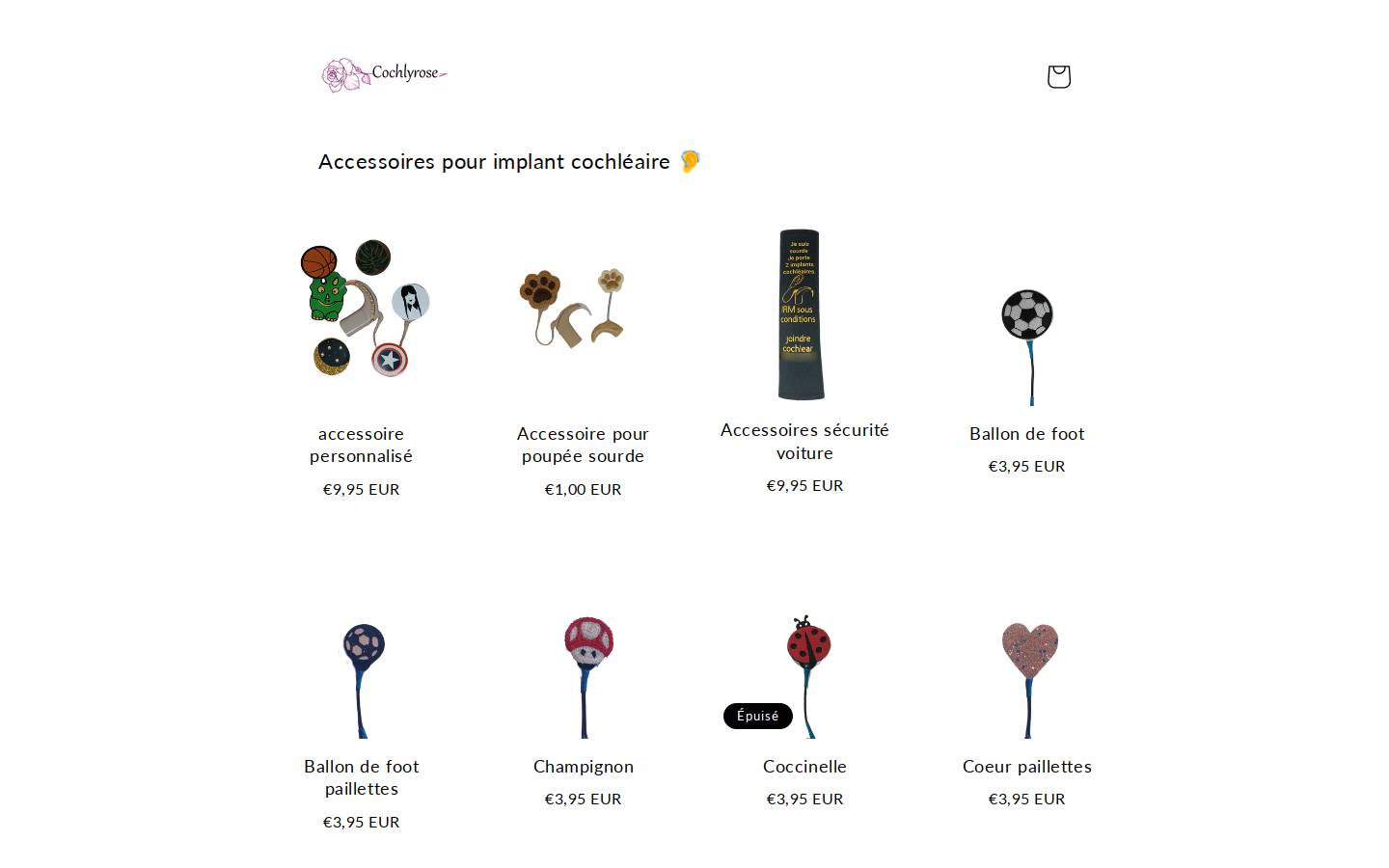 cochlyrose.com homepage screenshot