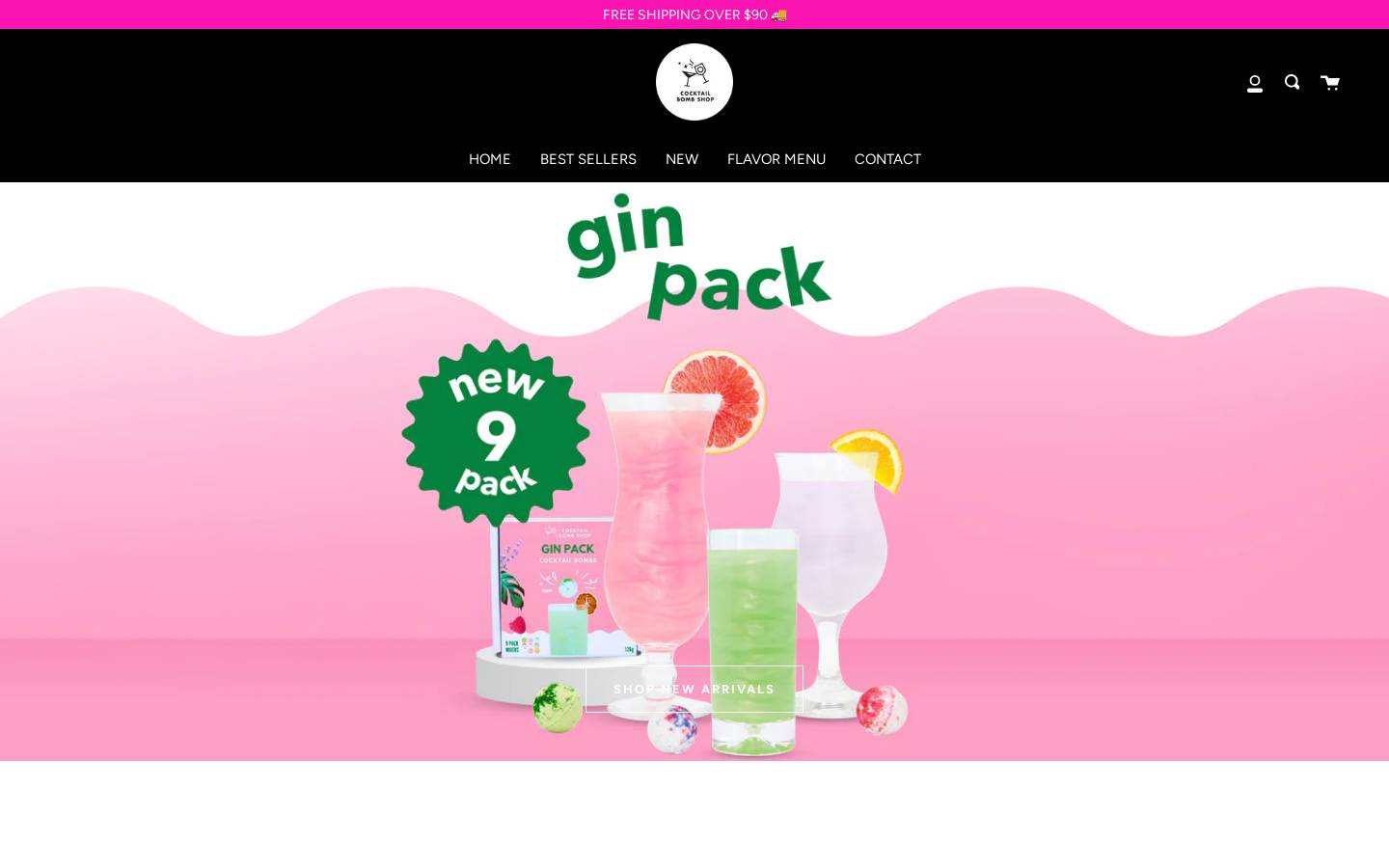 cocktailbomb.com homepage screenshot