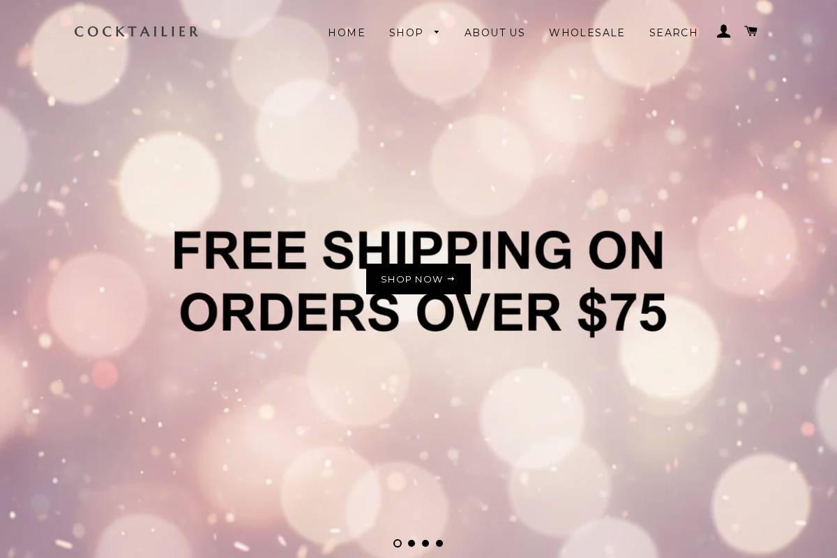 cocktailier.com homepage screenshot