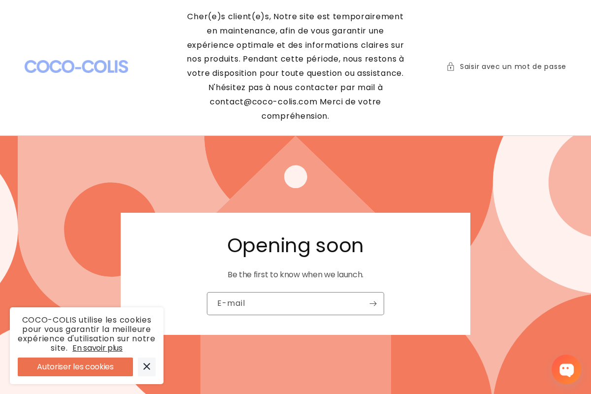 Coco Colis homepage screenshot