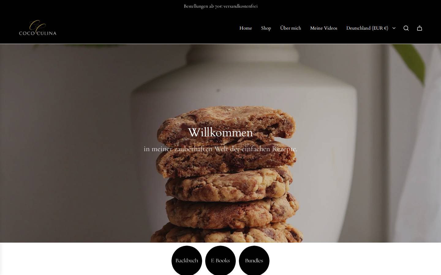 Coco Culina homepage screenshot