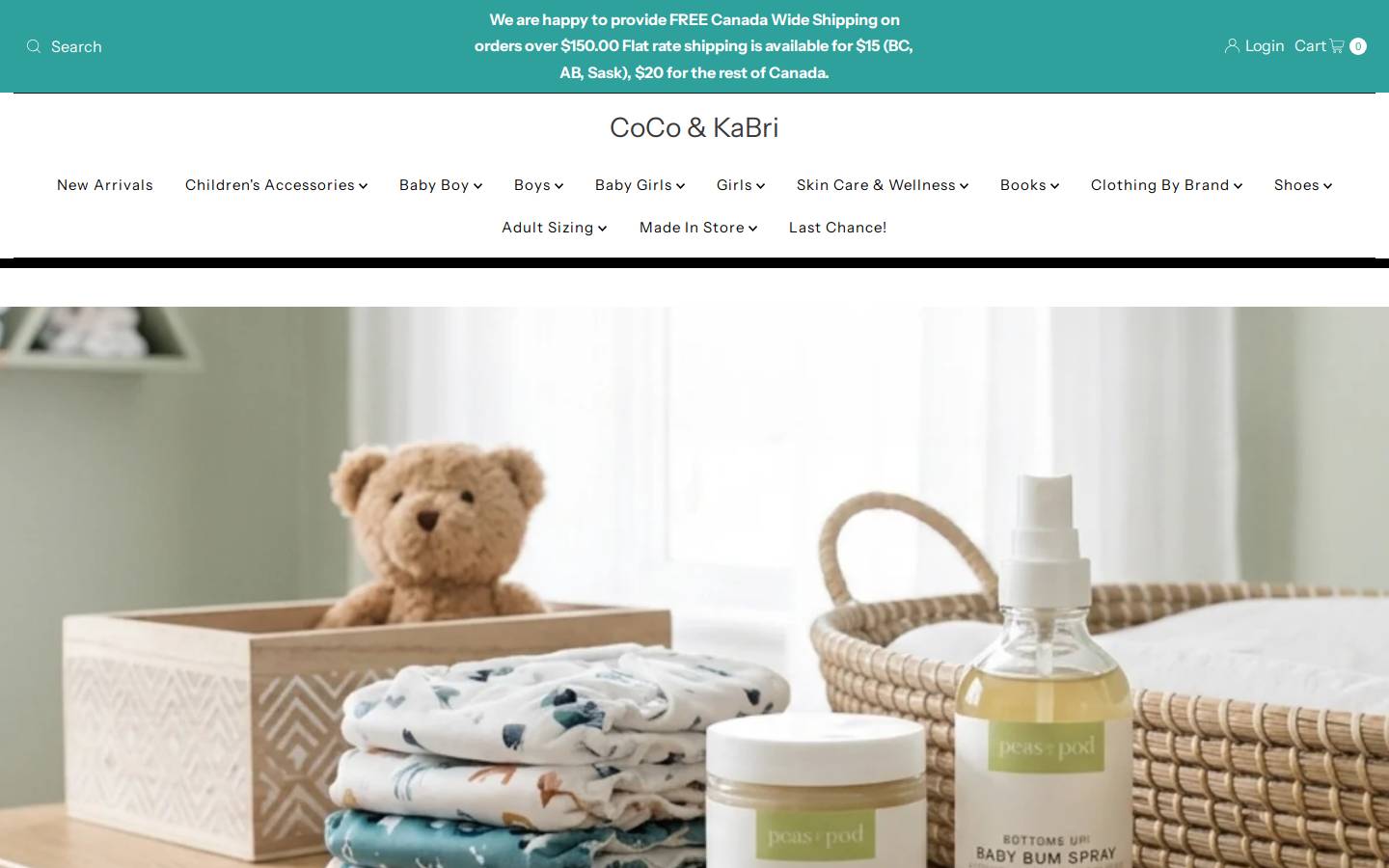 cocoandkabri.ca homepage screenshot