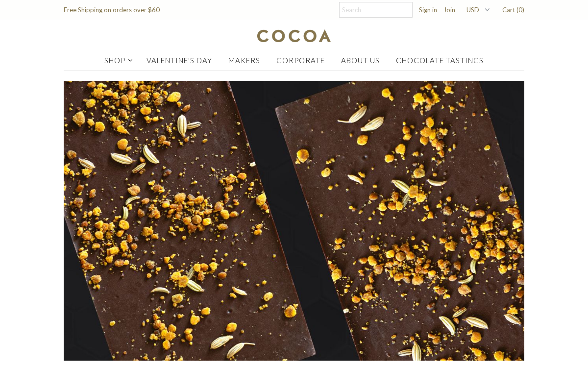 Cocoa Store homepage screenshot
