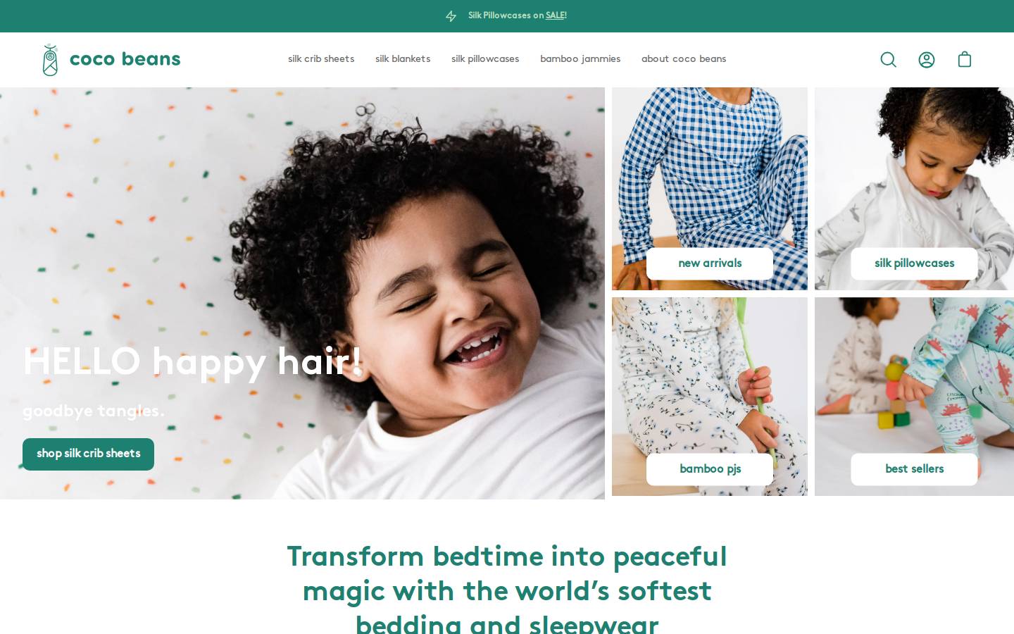 cocobeansco.com homepage screenshot