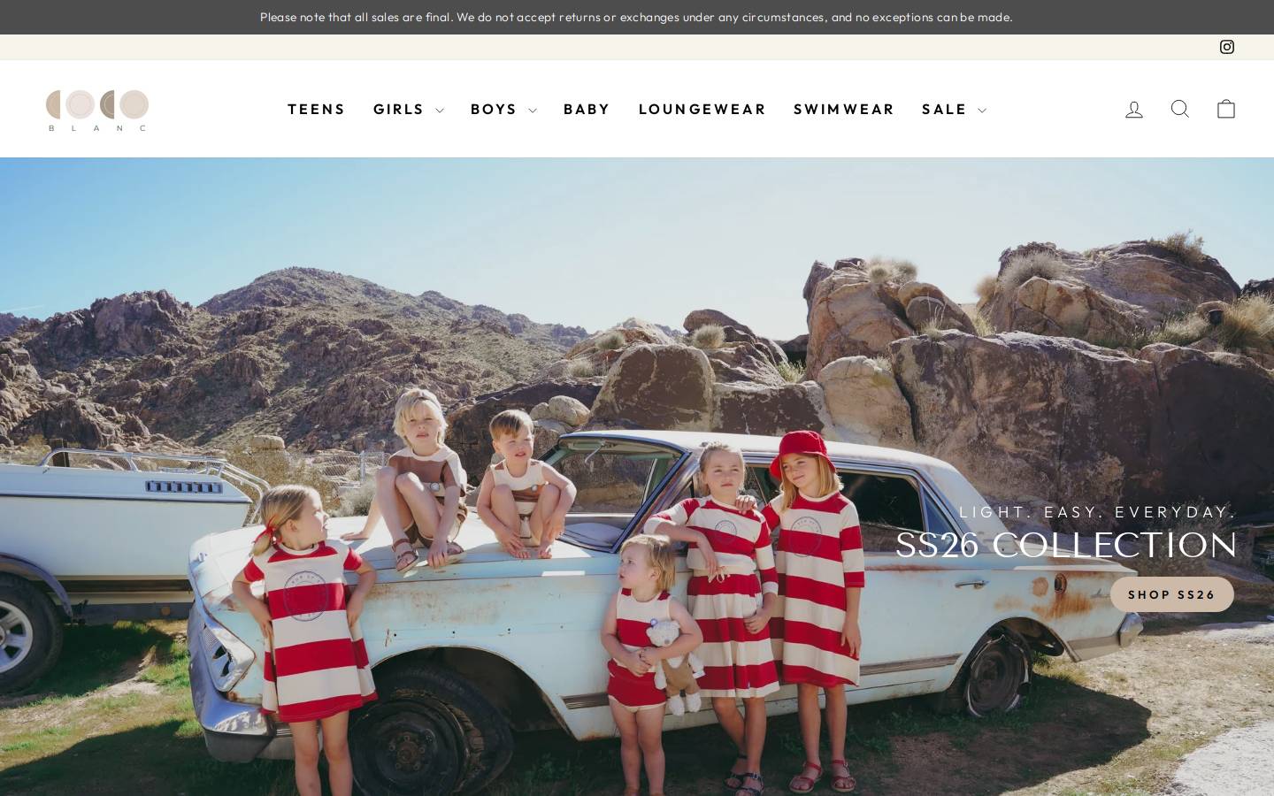 cocoblanc.com homepage screenshot