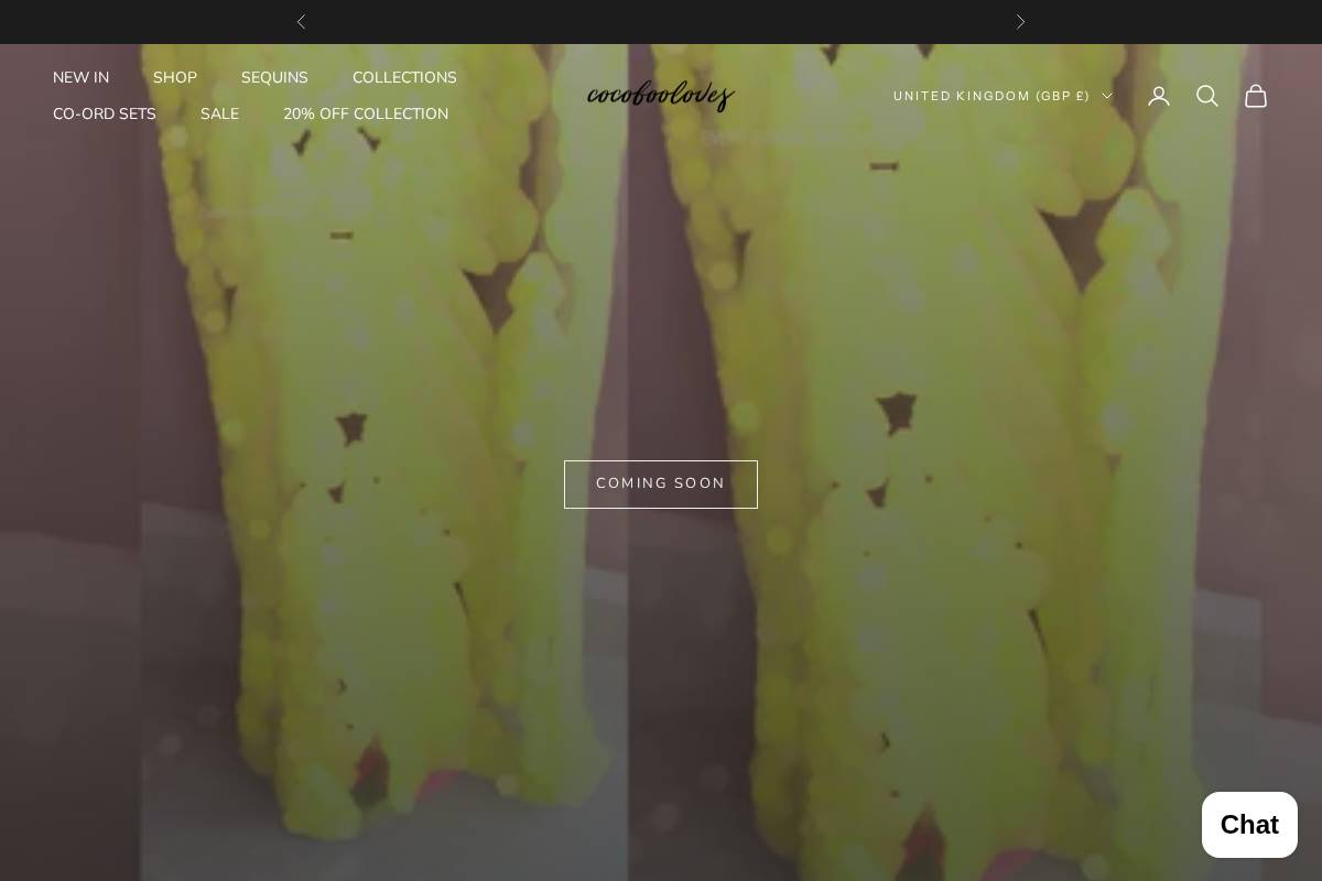 COCO BOO LOVES homepage screenshot