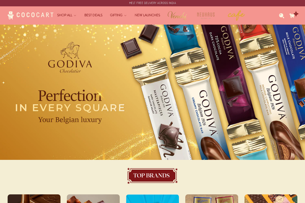 Cococart homepage screenshot