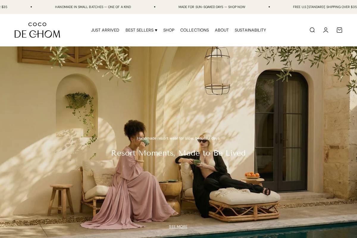 cocodechom.com homepage screenshot