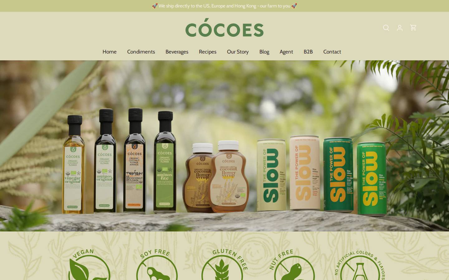 cocoes.com homepage screenshot
