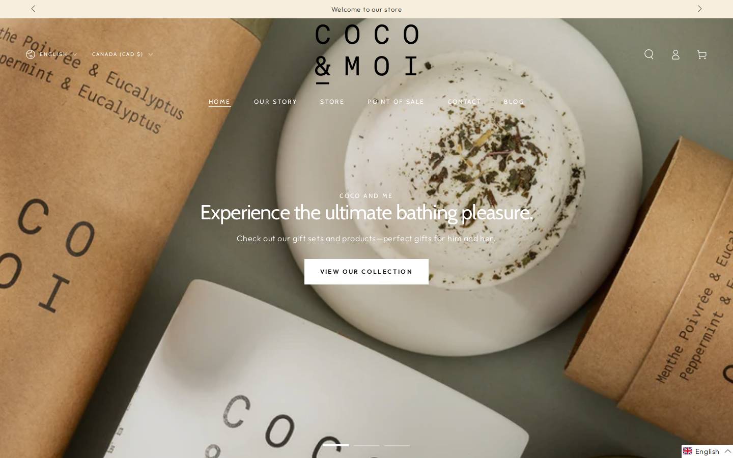 cocoetmoi.ca homepage screenshot